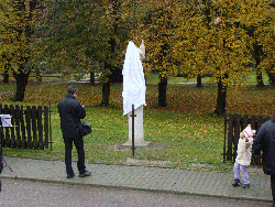 Svěcení sochy Svatého Floriána