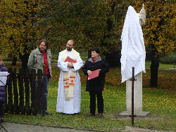 Svěcení sochy Svatého Floriána